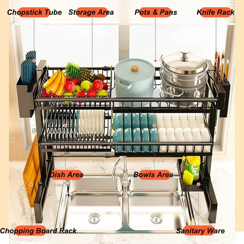 Multifunctional Organizer Set for Lavender: Knives, Wallet and Extensible for Bowls