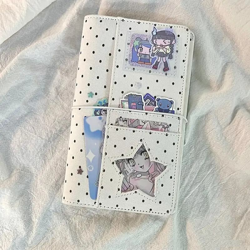 A6 6 Ring Binder Notebook Fabric Cover Planner Journal With Pockets For Scrapbook Photo Storage Organization