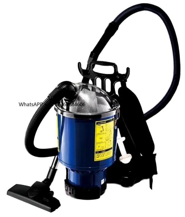 Aspirapolvere a Zaino 1KW 4L ad Alta Aspirazione 20KPA con Spazzole Multiple per Pulizia Tappeti/Pavimenti, Pulitore Industriale Personalizzabile