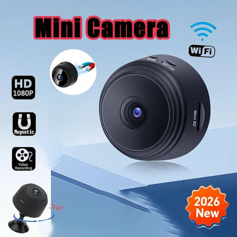 Mini Telecamera A9 WiFi Registratore Video Wireless Telecamera di Sicurezza per Monitoraggio Casa Intelligente per Neonati e Animali Domestici
