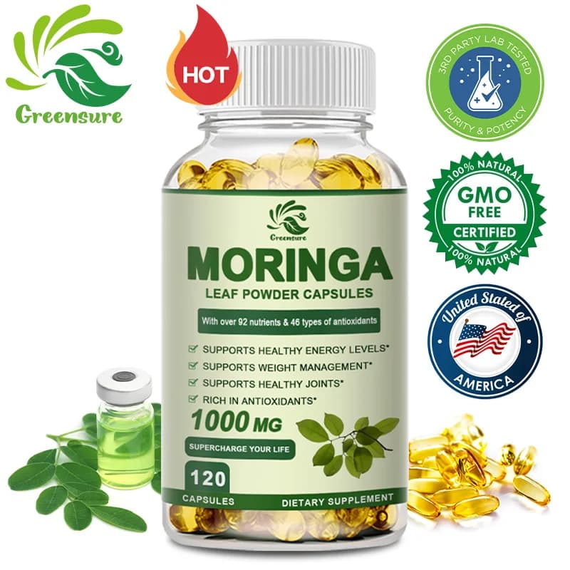 L'olio di Moringa promuove il supporto del metabolismo riparazione della perdita di peso le cellule danneggiate alleviano l'infiammazione salute cardiovascolare