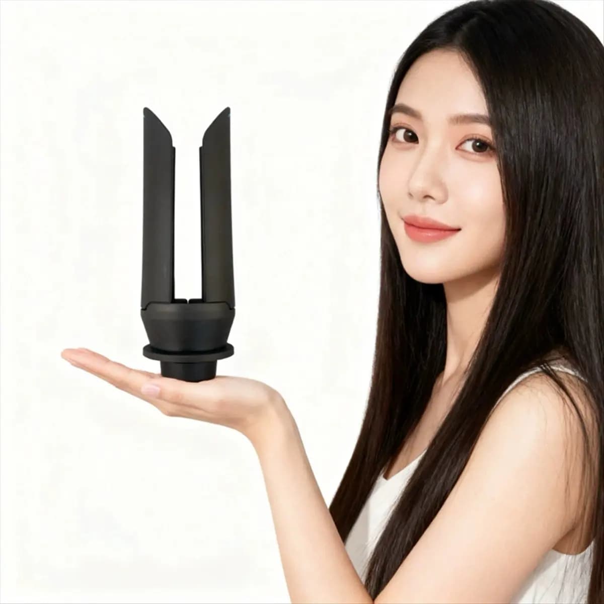 Hair plate nozzle for haircuts Opening and automatic closure Tool to smooth hair styling