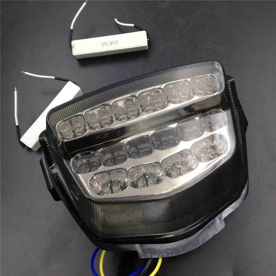 Per il 2008-2014 09 10 11 12 13 Honda Fireblade CBR 1000RR Moto LED Coda Luce Freno Indicatori di direzione Bici Fumo/Clear