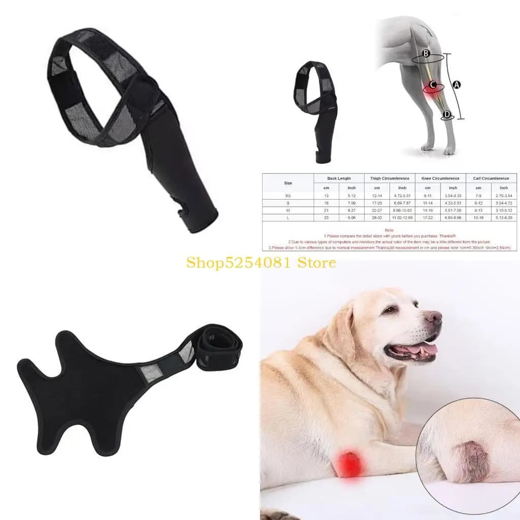 AXYC Pet Surgical Recovery Sleeve Protezione per le gambe Tutore traspirante per gamba della coscia ferita del cane