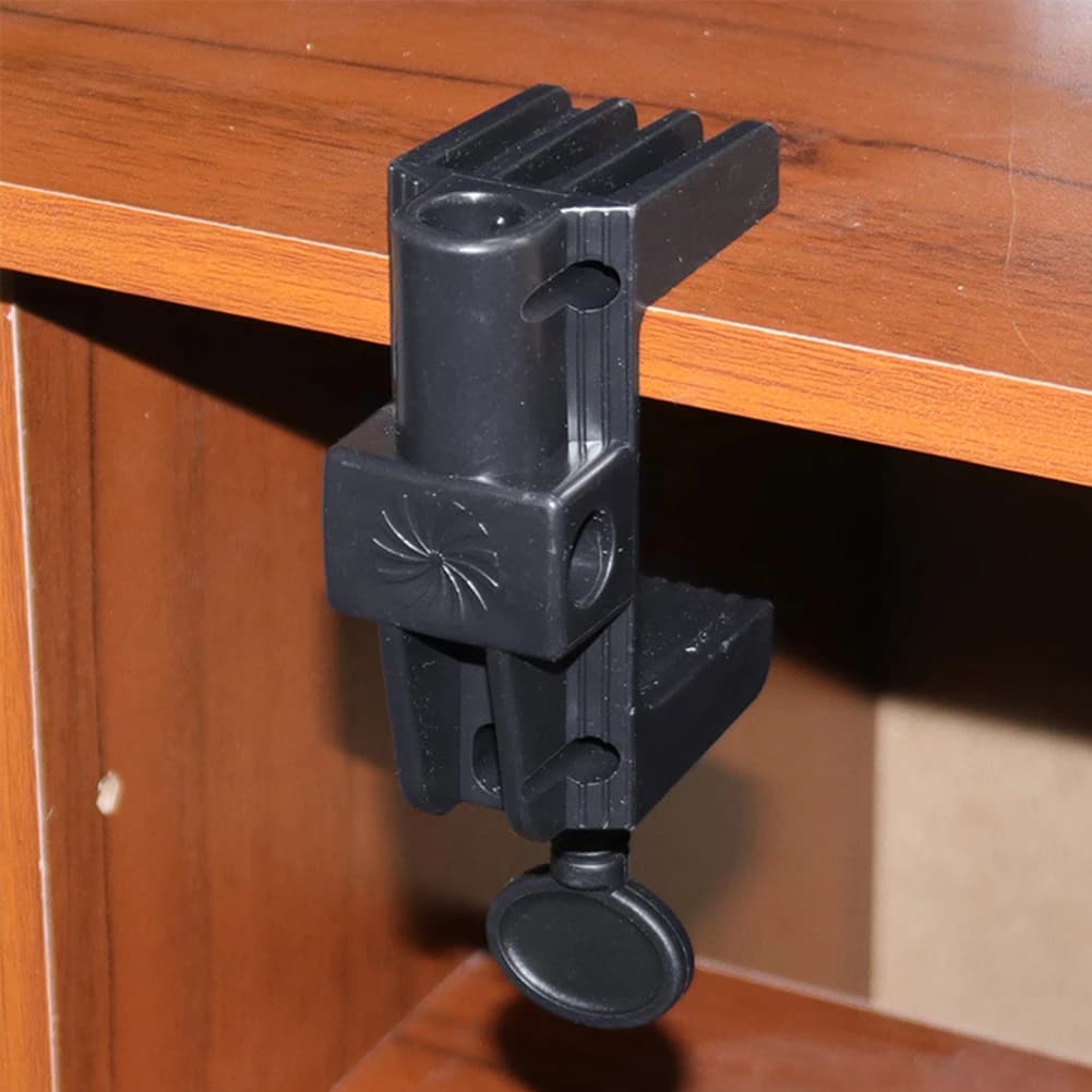 Morsetto a Sbalzo Antiscivolo per Microfono da Broadcast, Supporto a C da Tavolo per Microfono, Lampada da Scrivania, Ringlight