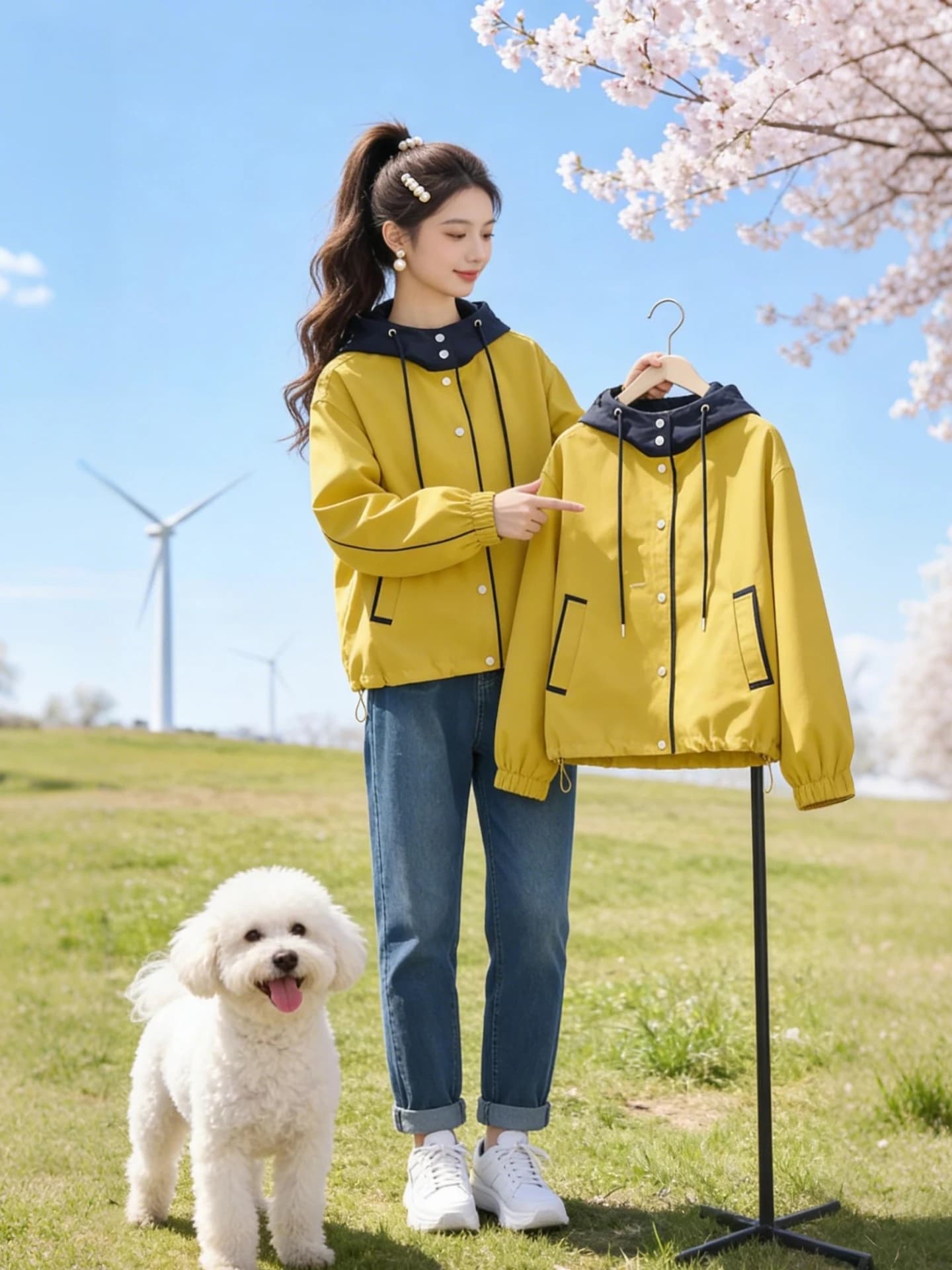 Giacca Corta da Donna Primavera 2026 Nuovo Stile Casual con Cappuccio Trapuntata Versione Standard Design alla Moda per il Pendolarismo
