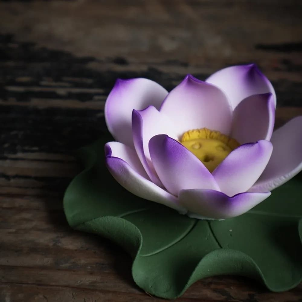 1 Hole Incense Insert Lotus Censer Ceramic Vintage Incense Burner Stick Holder Flower Meditation Zen Style Incense Burner