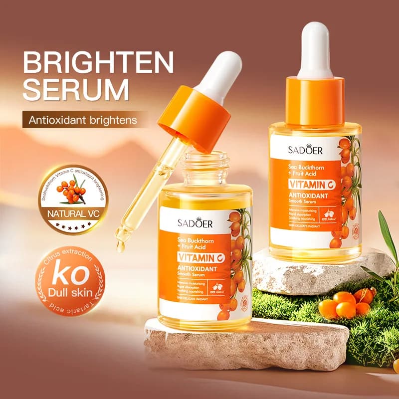 Sea buckthorn vitamin C essence smoothes wrinkles essence tightens and relaxes skin, reduces fine lines and moisturizes