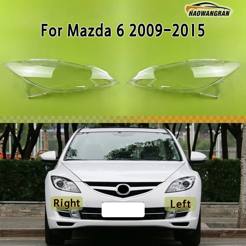 Faro anteriore Copertura Faro Lente Borsette Plexiglass Sostituire Paralume Originale Per Mazda 6 2009 2010 2011 2012 2013 2014 2015