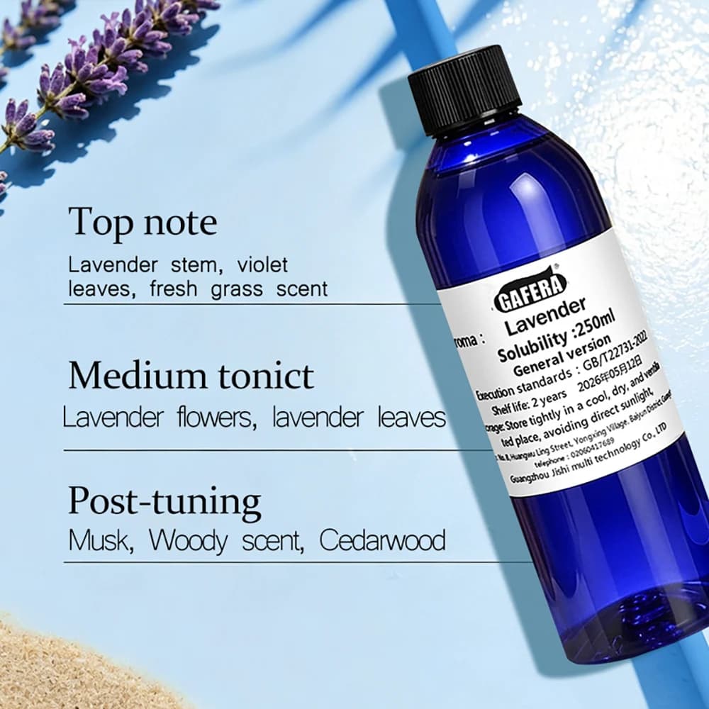 GAFERA 250ml (8.45 fl.oz) Lemon Gardenia Essential Oils - For All Waterless Diffuser, Hotel Diffuser Replenish Aromatherapy Oil