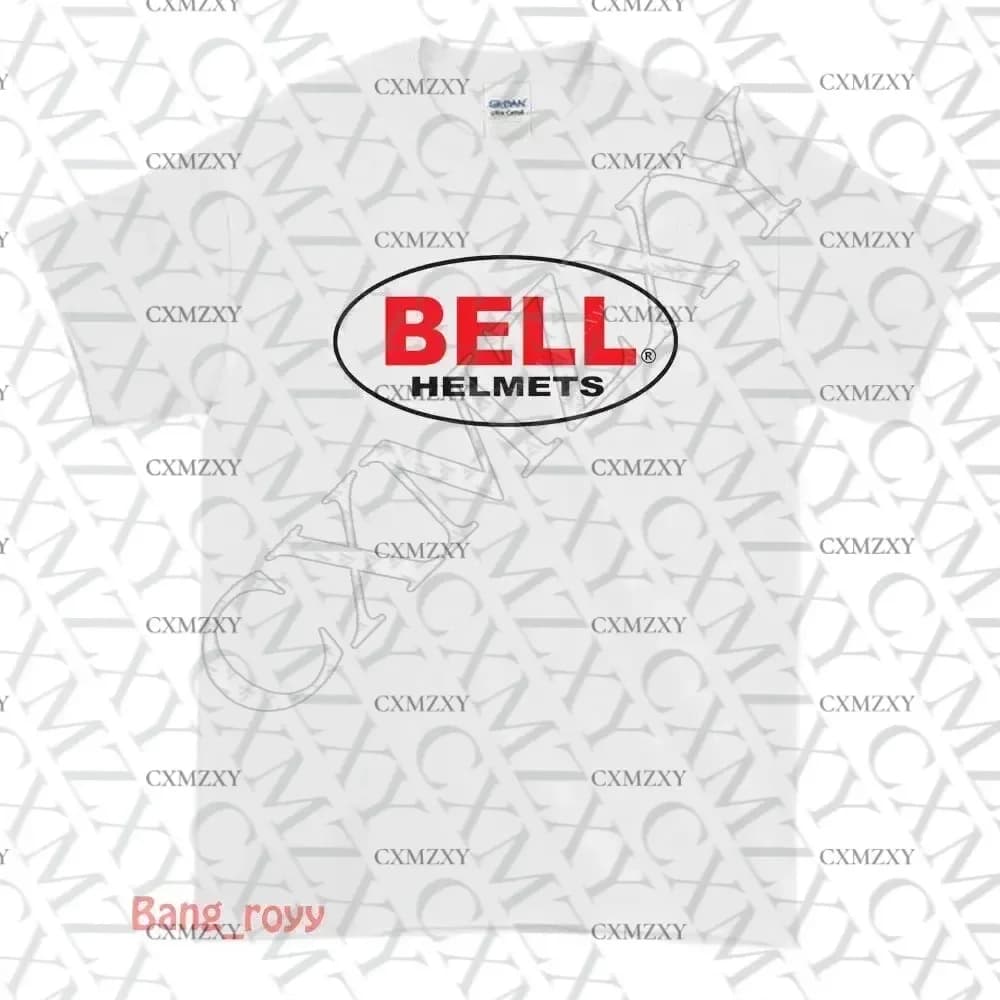 Nuova maglietta con logo Bell per caschi da moto, T-shirt casual giovanile in tessuto, taglie S-3XL