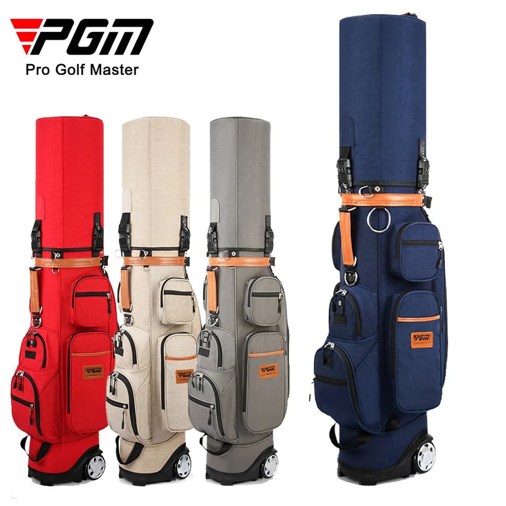 Borsa per palline da traino multifunzionale PGM Golf con asta per palline e borsa per aviazione con blocco password QB038