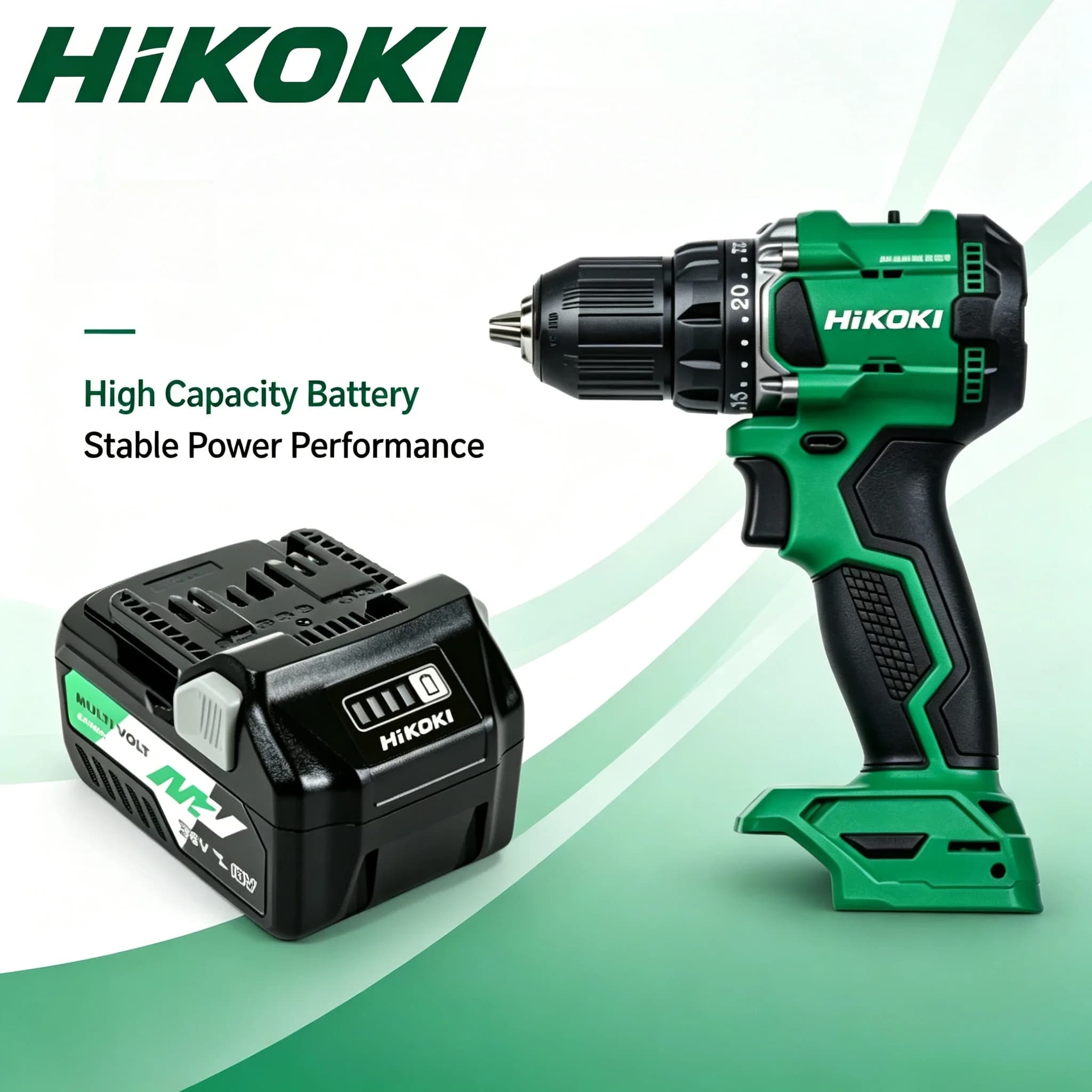 New HiKOKI Hitachi 18V 36V 5.0Ah Multivolt Li-ion Battery BSL36A18 BSL1850 Replacement Rechargeable Cordless Power Tools Battery