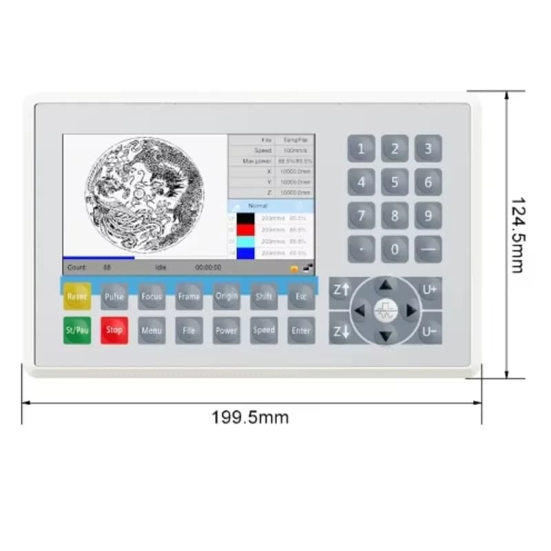 Pannello di controllo laser del sistema di controllo laser CO2 RDC6445G/RDC6445S per macchina da taglio per incisione laser CO2