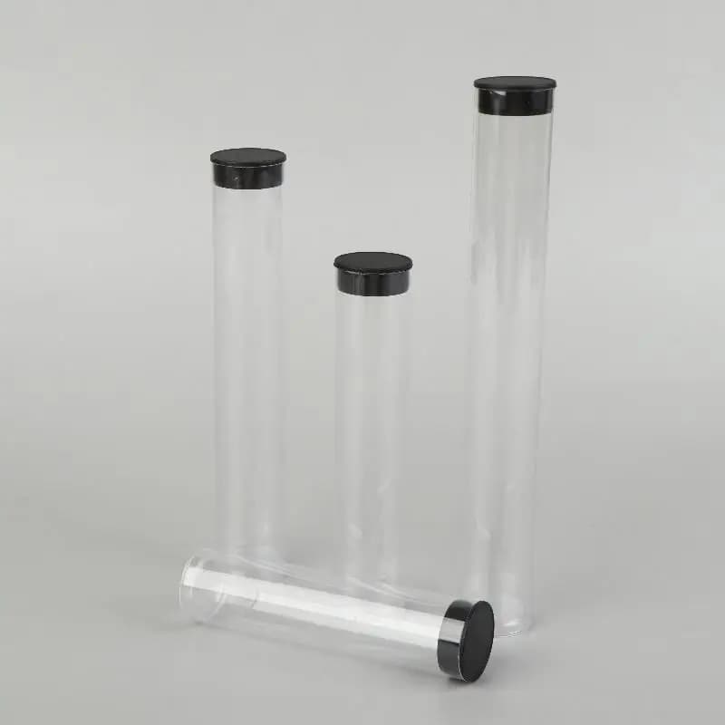 5pcs Clear Travel Toothbrush Case Storage Tubes With Lids Portable Toothbrush Holder For Travel/Camping/School/Home