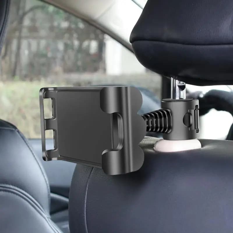 Supporto per tablet da auto per sedile posteriore, supporto universale per telefono da poggiatesta auto, 360° ° Supporto Girevole per Tablet da Auto per Sedile Posteriore