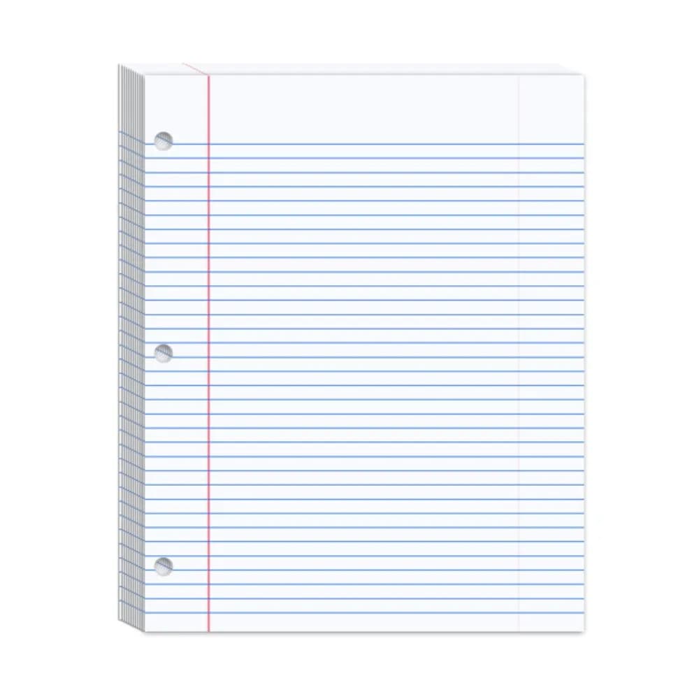 3 Ring Loose-leaf File Folder Thickened Detachable Notebook Binder Multifunctional Portable 3 Hole Punched Lined Paper