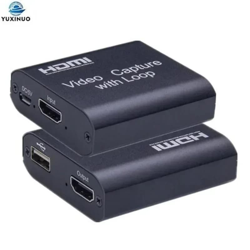 Scheda di acquisizione video compatibile HDMI 4K con uscita in loop USB 2.0 Grabber Streaming Trasmissioni in diretta Registrazione per fotocamera DVD di gioco PS4