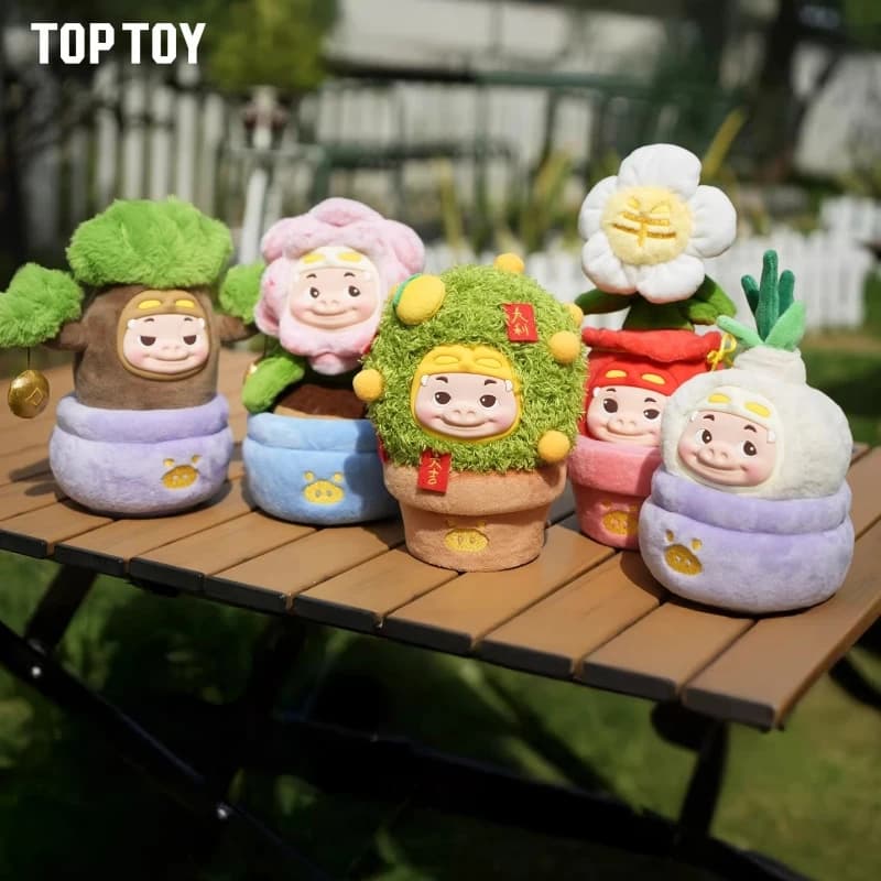 TOP TOY GG Bond Serie Piante in Vaso Blind Box, Statuette Divertenti, Ornamenti da Scrivania, Giocattoli per Bambini, Regali di Compleanno