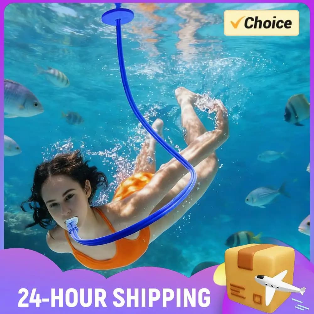 Tubo per Respirazione Subacquea Facile da Trasportare Attrezzatura Portatile per Immersioni e Nuoto Snorkel Completamente Asciutto per Nuoto