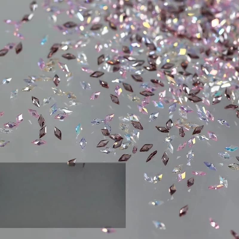30 pezzi mini gioielli con diamanti ciondoli per unghie scintillanti trasparenti forme flatback unghie strass zircone di lusso accessori per nail art