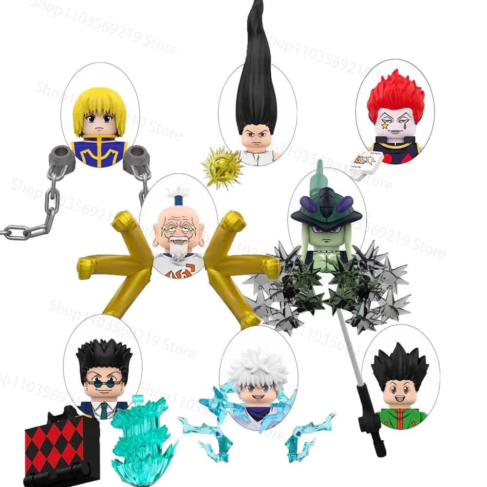 WM6234 Hunter x Hunter Gon Freecss Blind Box Action Figures Puzzle Building Blocks Collection Model Ornaments Toy Birthday Gifts