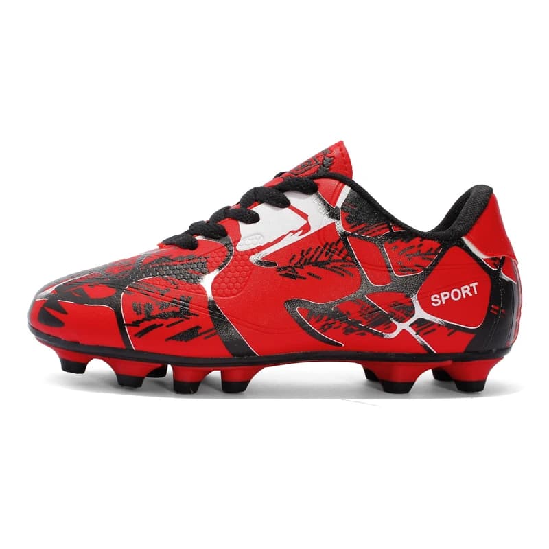 Unisex Teen Athletic Soccer Cleats Mesh Breathable Ankle Support Shock Absorb Stud Daily Training For Boys Girls