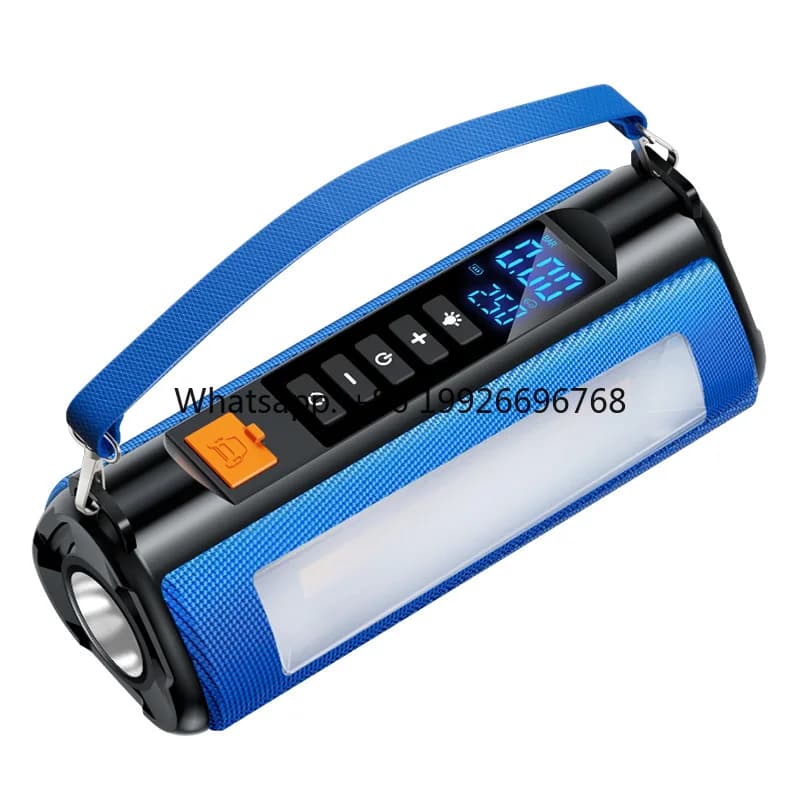 HFTS03 Avviatore d'Emergenza Portatile 4 in 1 con Compressore d'Aria, Power Bank e Luce LED per Auto