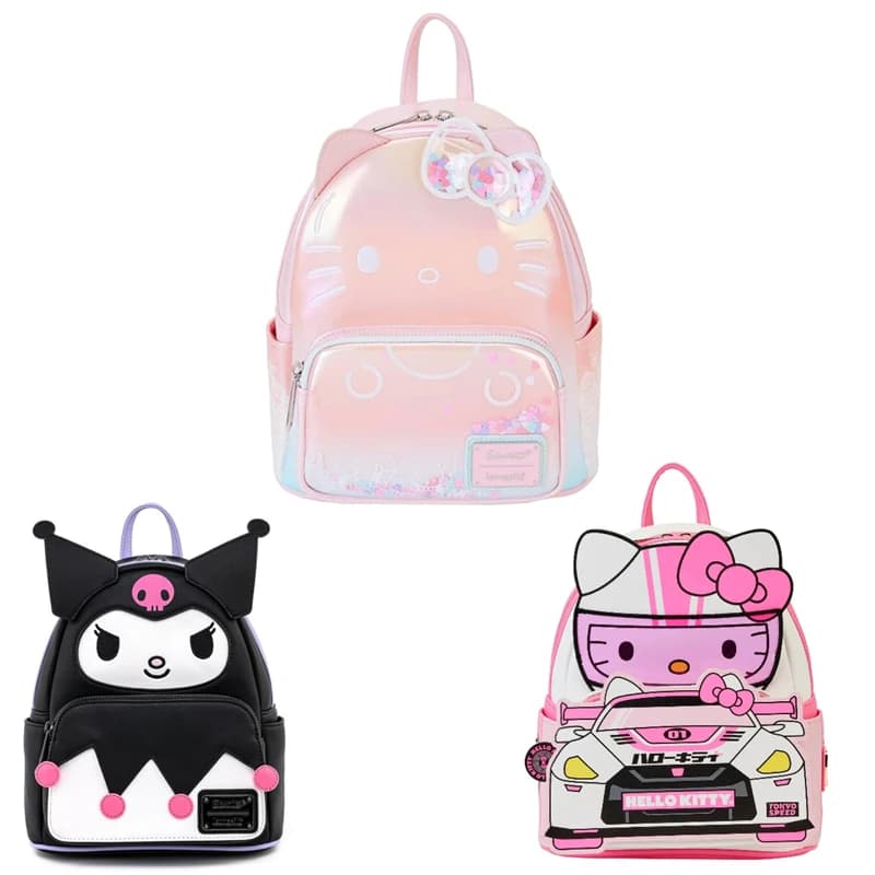 Sanrio Hello Kitty 50th Anniversary Mini zaino cosplay trasparente e carino Cartone animato Zaino carino Borsa per ragazza Regalo di Natale