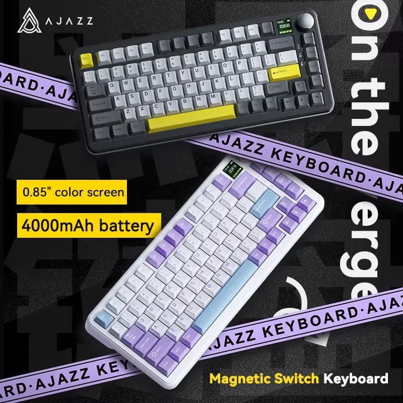 Tastiera Meccanica AJAZZ AK820 MAX con Switch Magnetici, Hot Swap Completo, Illuminazione RGB Regolabile, per Gaming
