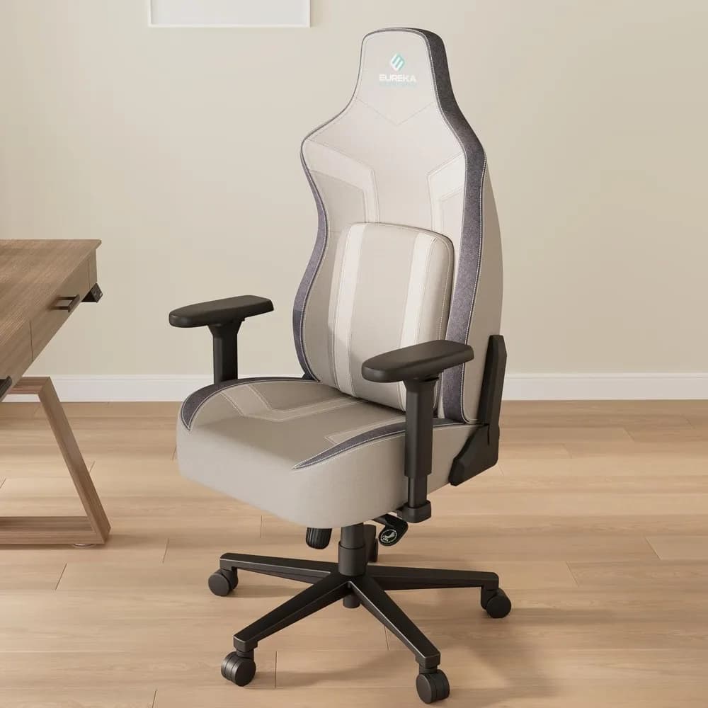 Sedia da gioco, sedia da gioco per computer con supporto lombare, sedia da ufficio con schienale alto Cuscino più spesso per sedile da 4,3 pollici, sedia da competizione