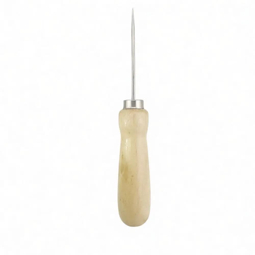 Professional Stitching Awl For Leather Craft Wood Handle Hole Puncher Tool Sewing Needle Embroidery Craft Accessory Kit