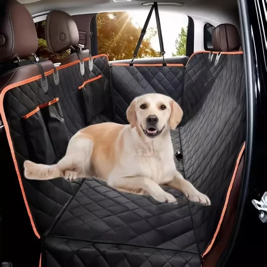 Coprisedile per auto per animali domestici - Coprisedile posteriore a copertura totale per viaggi, adatto per cani, pratico accessorio per veicoli per animali domestici