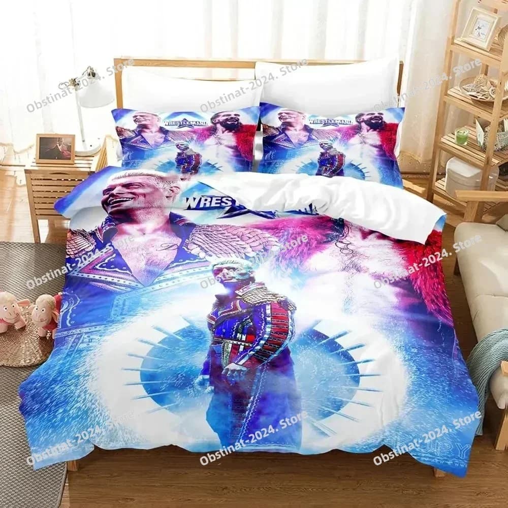 3D American Nightmare Set di biancheria da letto per ragazzi adulti Stampato singolo Piumino trapunta Copripiumino Federa Set da 3 pezzi Bambini Taglia adulto