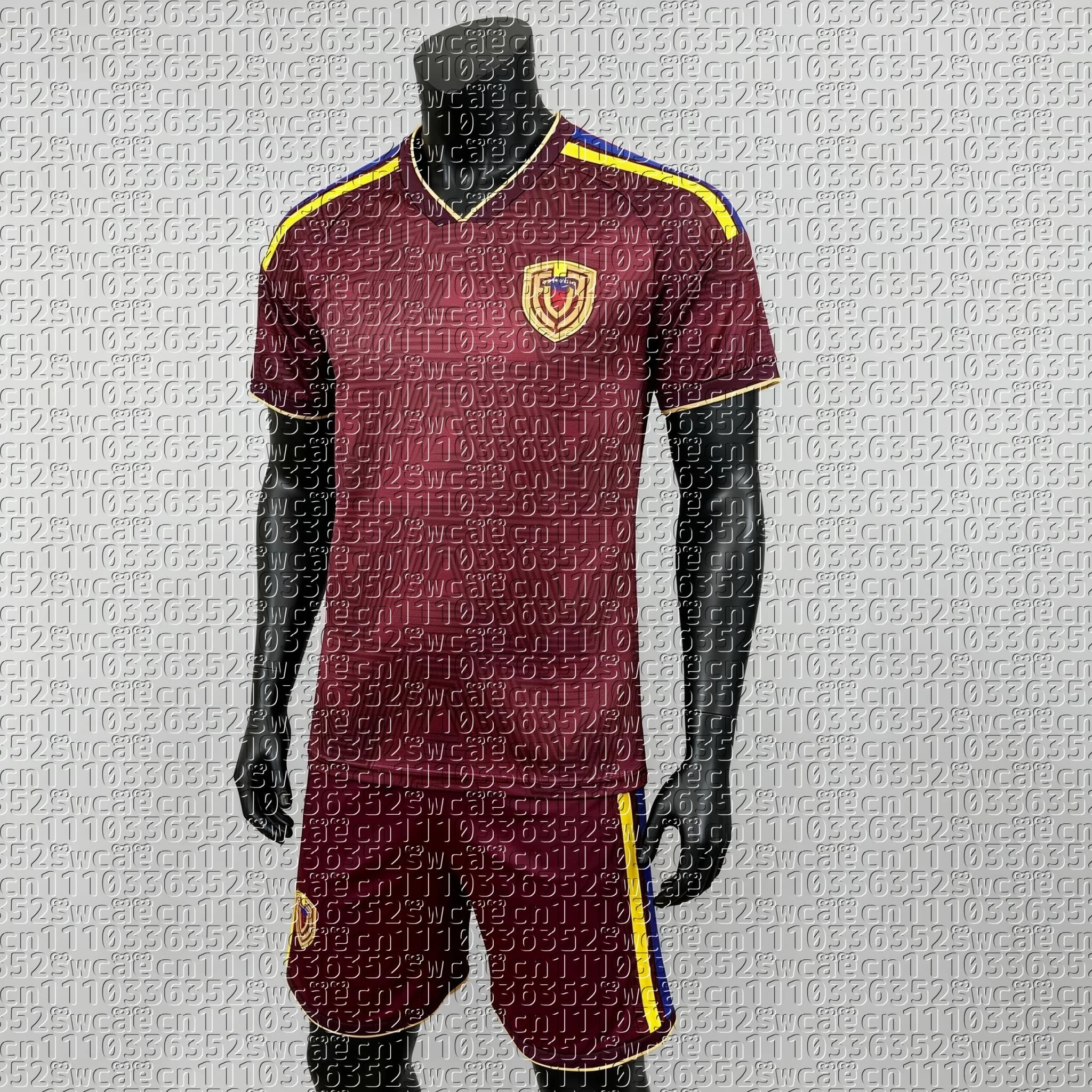 Nuovo Set T-shirt Uomo 2026, Divisa Squadra di Calcio Venezuela, Uniforme Estiva da Allenamento, Top Sportivo per Adulti, Pantaloncini