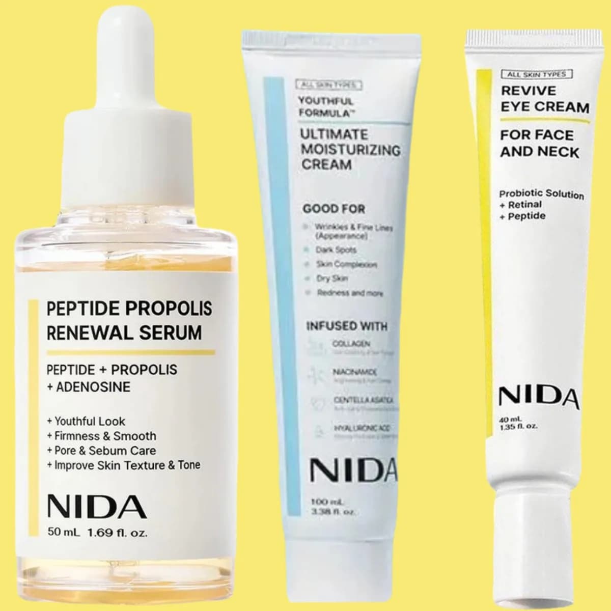 NIDA Serum face peptidic propolis Hydrating serum nourishing Face Skin Care original Rejuvenation Cream firming and smoothing