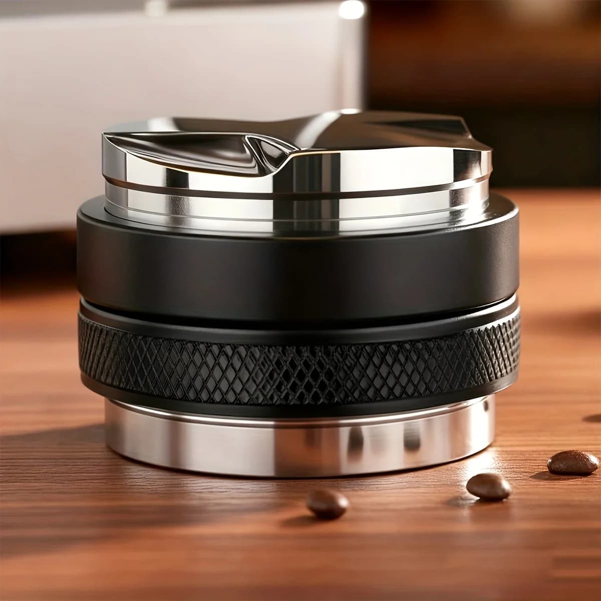 Distributore e Pressino per Caffè 51/53/58mm, Livellatore a Doppia Testa per Portafiltro, Profondità Regolabile Professionale