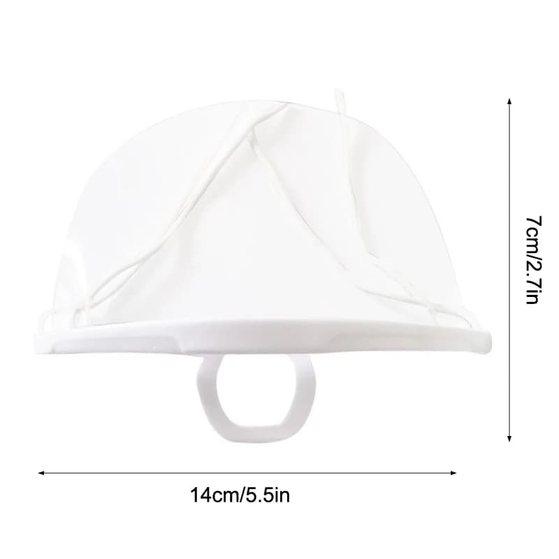 C 20pcs Plastic Open Face Guard Manicure Polishes Shield Beauty Tattoo Accessories Transparent Sanitary Dust Protective Mask