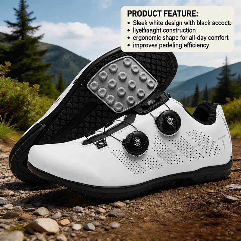 Scarpe da Ciclismo Unisex Senza Chiusura in Gomma, Senza Tacchette, per Bici da Strada, Sneaker per Ciclismo Veloce, Pedali Piatti