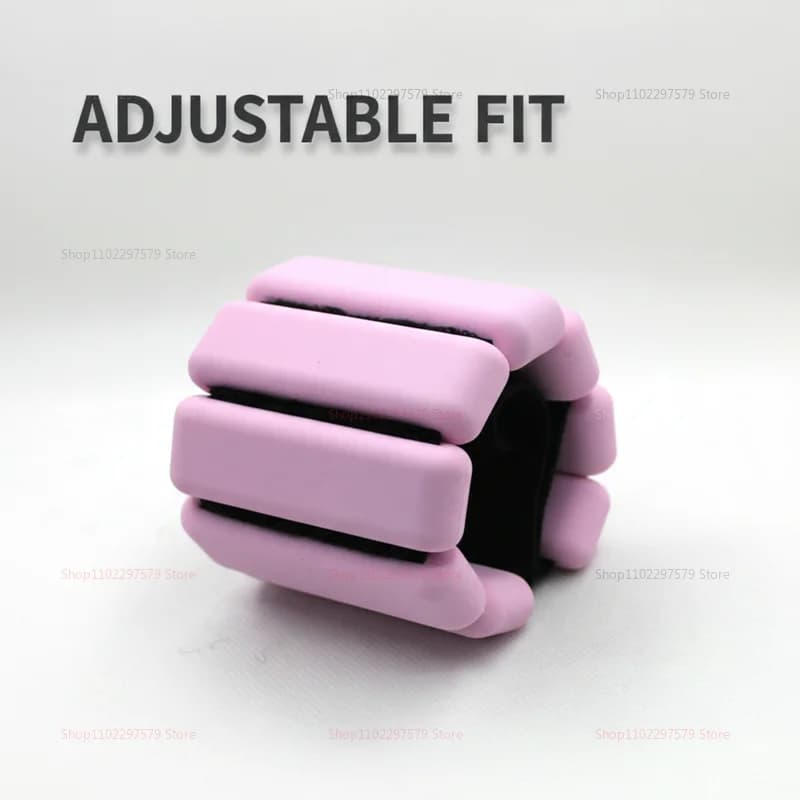 Braccialetti Pesati Unisex Regolabili in Silicone e Lega di Zinco per Polso e Caviglia, per Pilates, Palestra, Yoga, Cardio e Allenamento della Forza