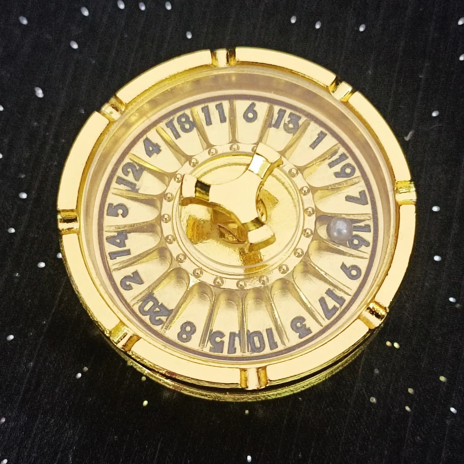D&D Dadi per roulette giroscopiche con punta delle dita in metallo per Dungeons and Dragons, dadi in metallo Spinner, dadi per roulette rotanti per giochi da tavolo regalo