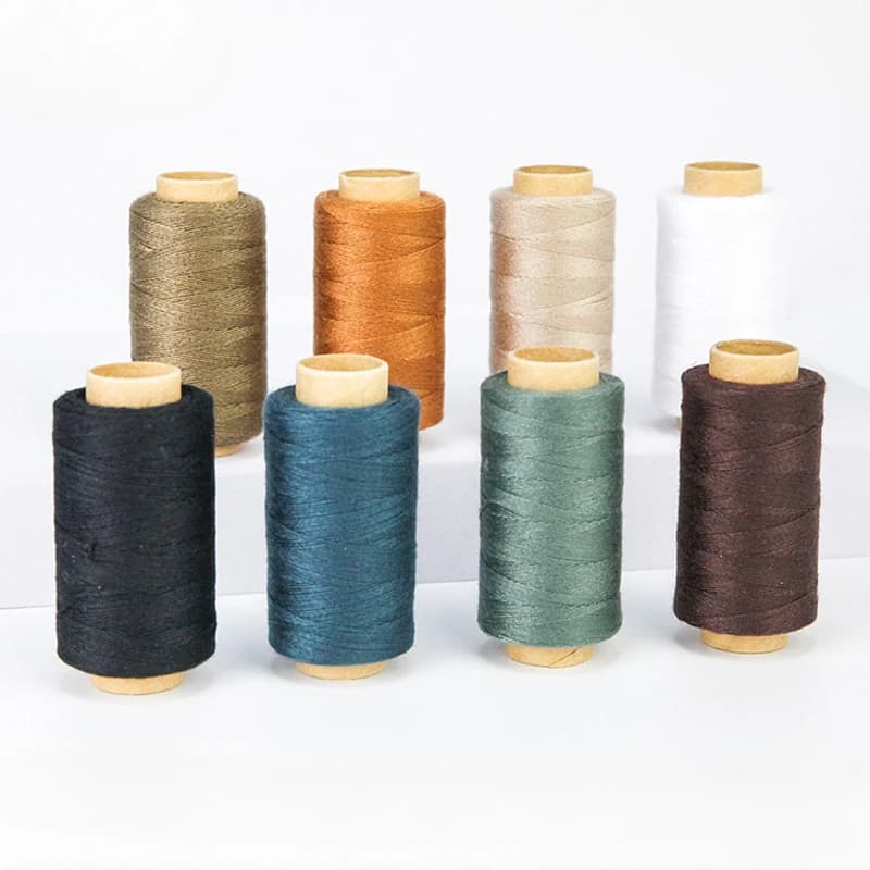 8/16PCS 8 colori filo per cucire filo per cucire a mano in pelle set di filo per cucire per macchine da cucire e da cucire domestiche fai da te