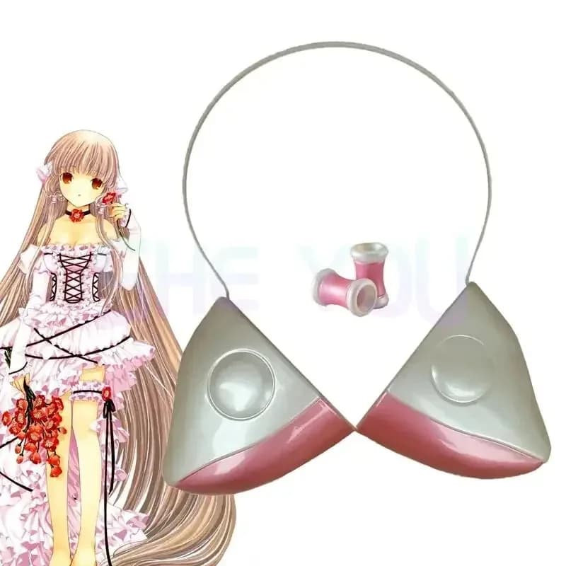 Anime Chobits Chii Earrings Cosplay Headphones Girls Hair Band Hair Accessories Christmas Gift Costume Prop;2'