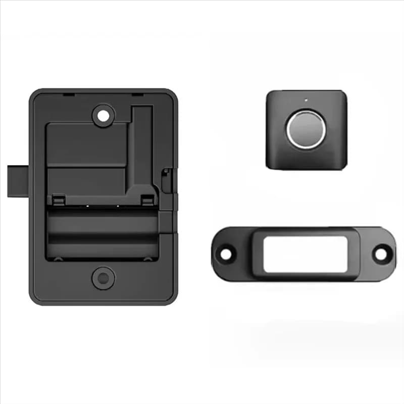 A68Z Serratura per cassetto con impronta digitale di sicurezza biometrica ABS compatta Smart per armadietto per scarpe Armadietto per documenti Installazione semplice