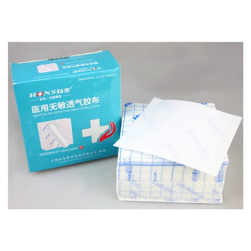 Confezione da 100 nastro adesivo per medicazione per ferite Kit di pronto soccorso 10cm X 20cm fasciatura per cerotto grande ferita emostasi per ferite di pronto soccorso