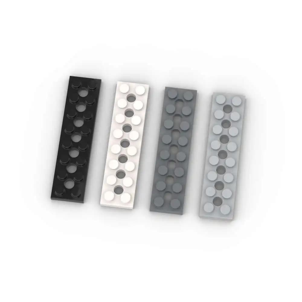 MOC 10PCS 3738 Luogo 2x8 Con 7 Fori Building Blocks Bordo Mattoni Casa Castello Particelle Giocattolo Educativo Per Bambini Regalo Di Compleanno