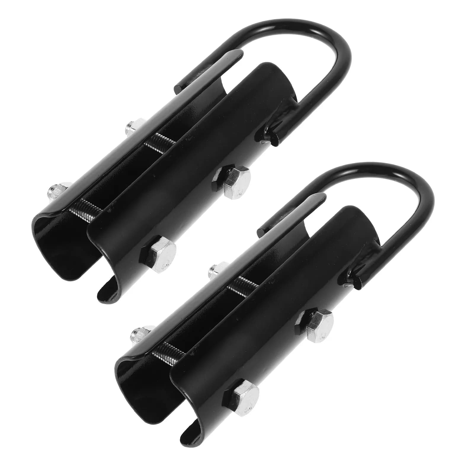 2Pcs Climbing Rope Clamp Rope Attachment Hook Clamp Heavy Duty Metal Clip Workout Rig Gym Climbing Training Equipment Safety