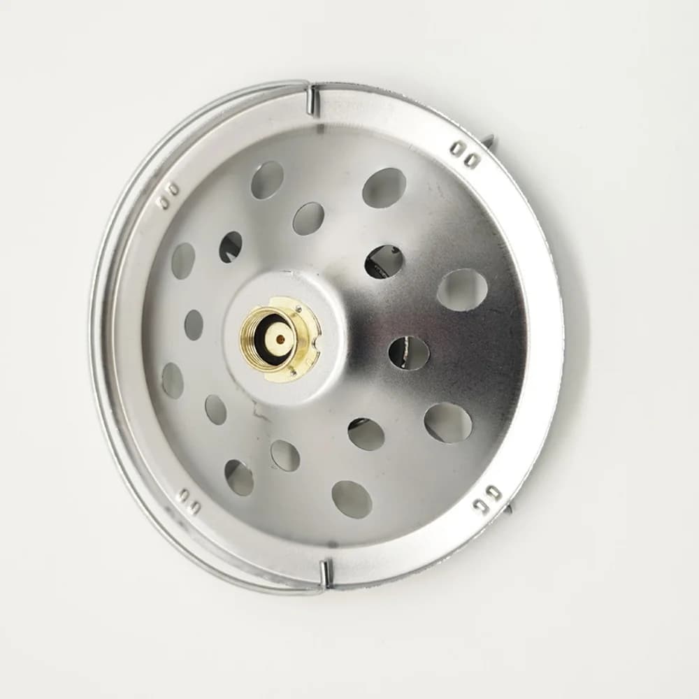 Outdoor Liquefied Gas Stove Camping Burner Portable Hiking Cooker White Iron Picnic Equipment Compact Travel Kitchen Tool
