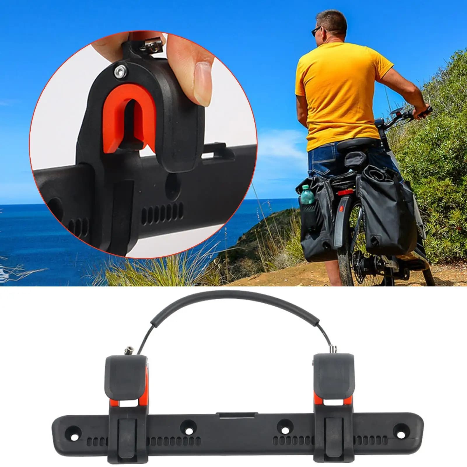 Bicycle Side Bag Buckle Adjustable Luggage Saddle Rack Motorcycles And Bicycle Pannier Rack Bike Riding Equipment