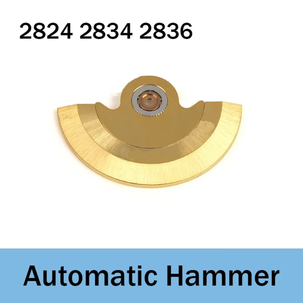 Accessori per orologi adatti per 2824 2834 2836 Movimento automatico Tuo Martello automatico Pendolo dorato Tourbillon